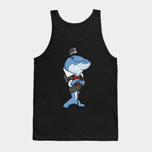 Groom with jacket and hat - bachelor party Tank Top by Markus Schnabel